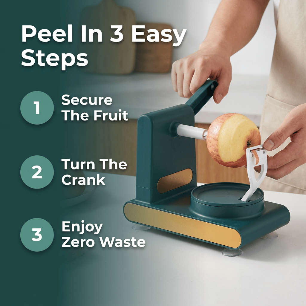 EasyPeel™ - Effortless and precise fruit peeling