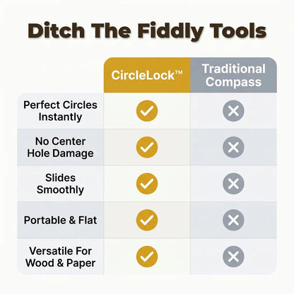 CircleLock™ - Bendable Compass and Round Ruler for Precise Circles