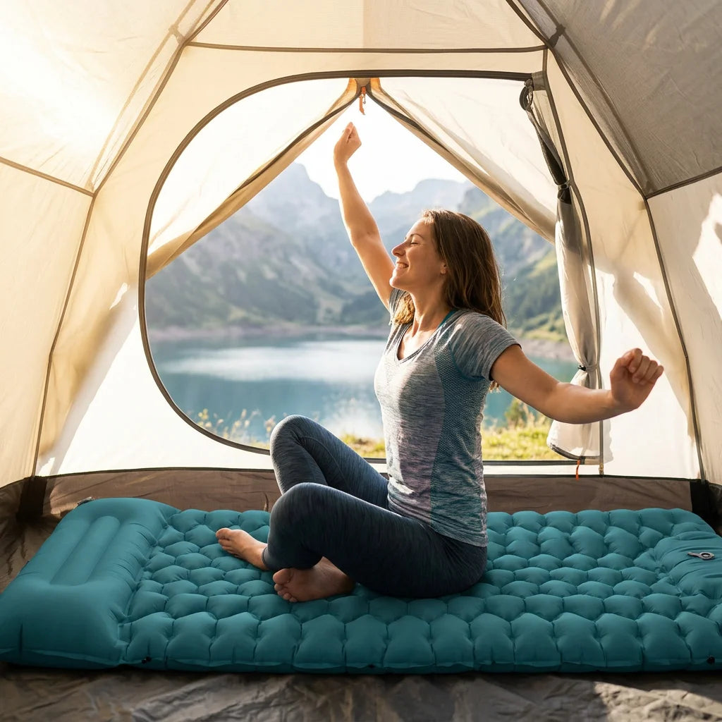 FlexBed™ - Ultralight and compact sleeping mat for every adventure