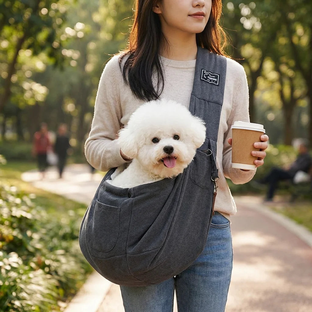 SoftSling™ - Ventilated Mesh and Padded Dog Sling Carrier