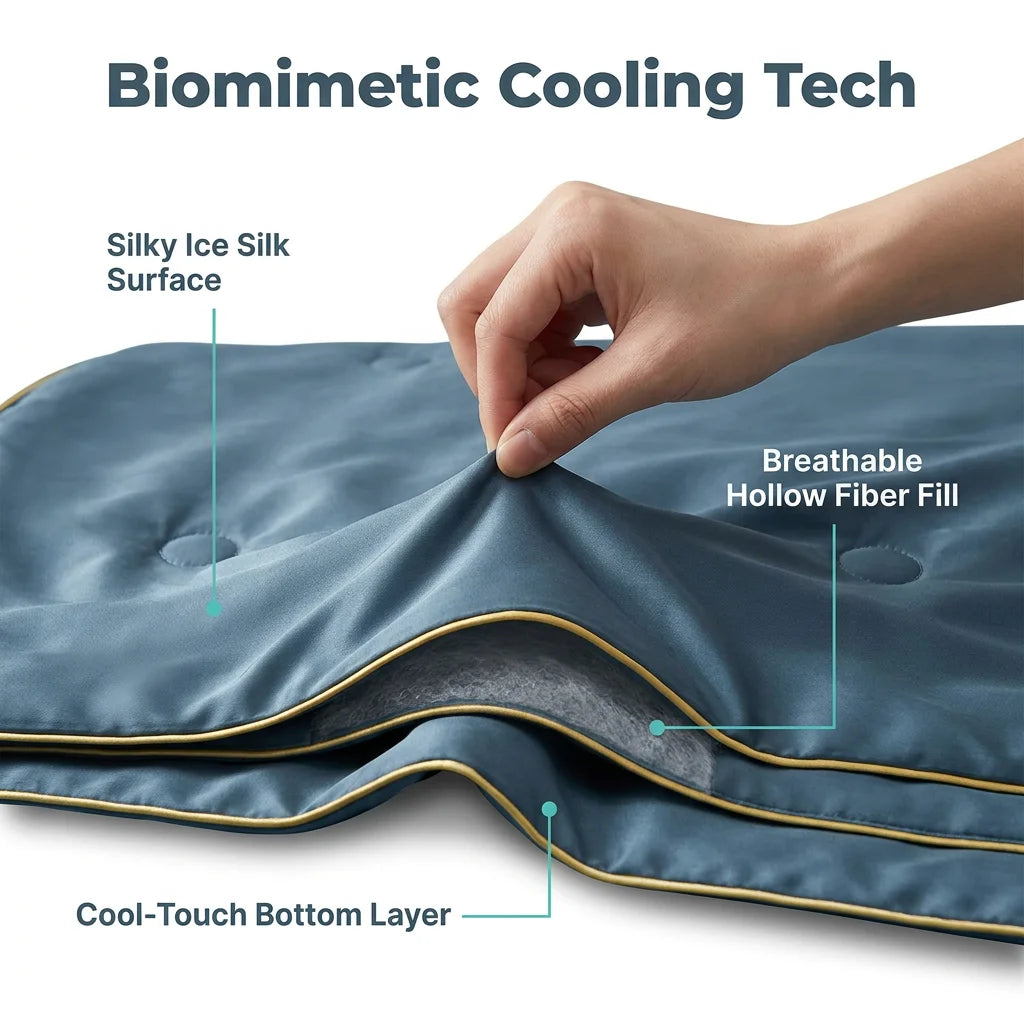 Ice Silk Sleep Blanket - Stay cool and dry with moisture-wicking fibers