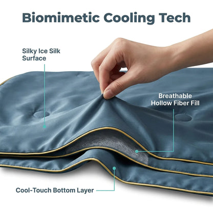 Ice Silk Sleep Blanket - Stay cool and dry with moisture-wicking fibers