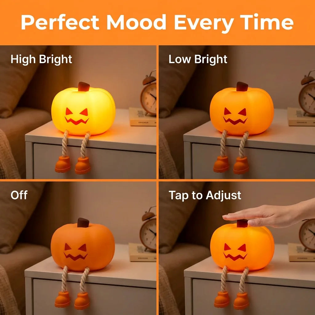 SpookGlow™ - Rechargeable Halloween bedside lamp with adjustable brightness