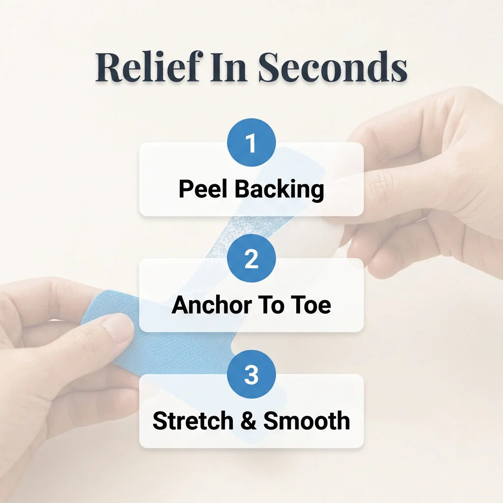 Quietstep™ – Discreet Elastic Bunion Wrap for All-Day Pain Relief