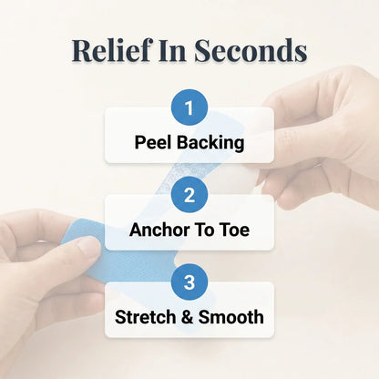 Quietstep™ – Discreet Elastic Bunion Wrap for All-Day Pain Relief