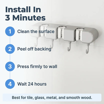 WallHold™ - Damage-free wall mount storage for small spaces