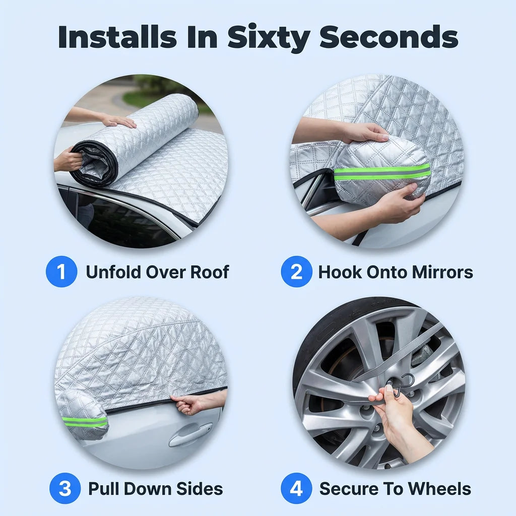 WeatherGuard™ - Waterproof and UV-resistant outdoor car cover