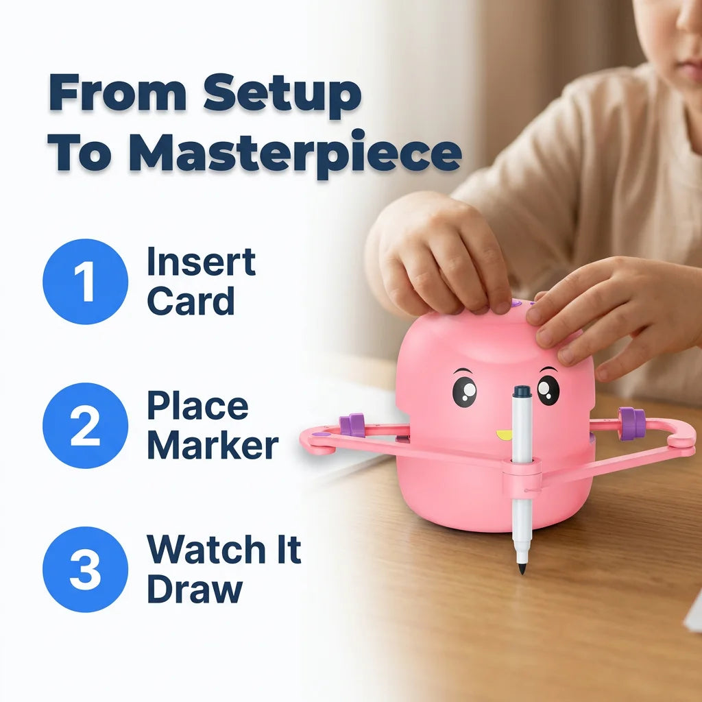 RoboDraw™ - Screen-Free Educational Tool to Develop Fine Motor Skills