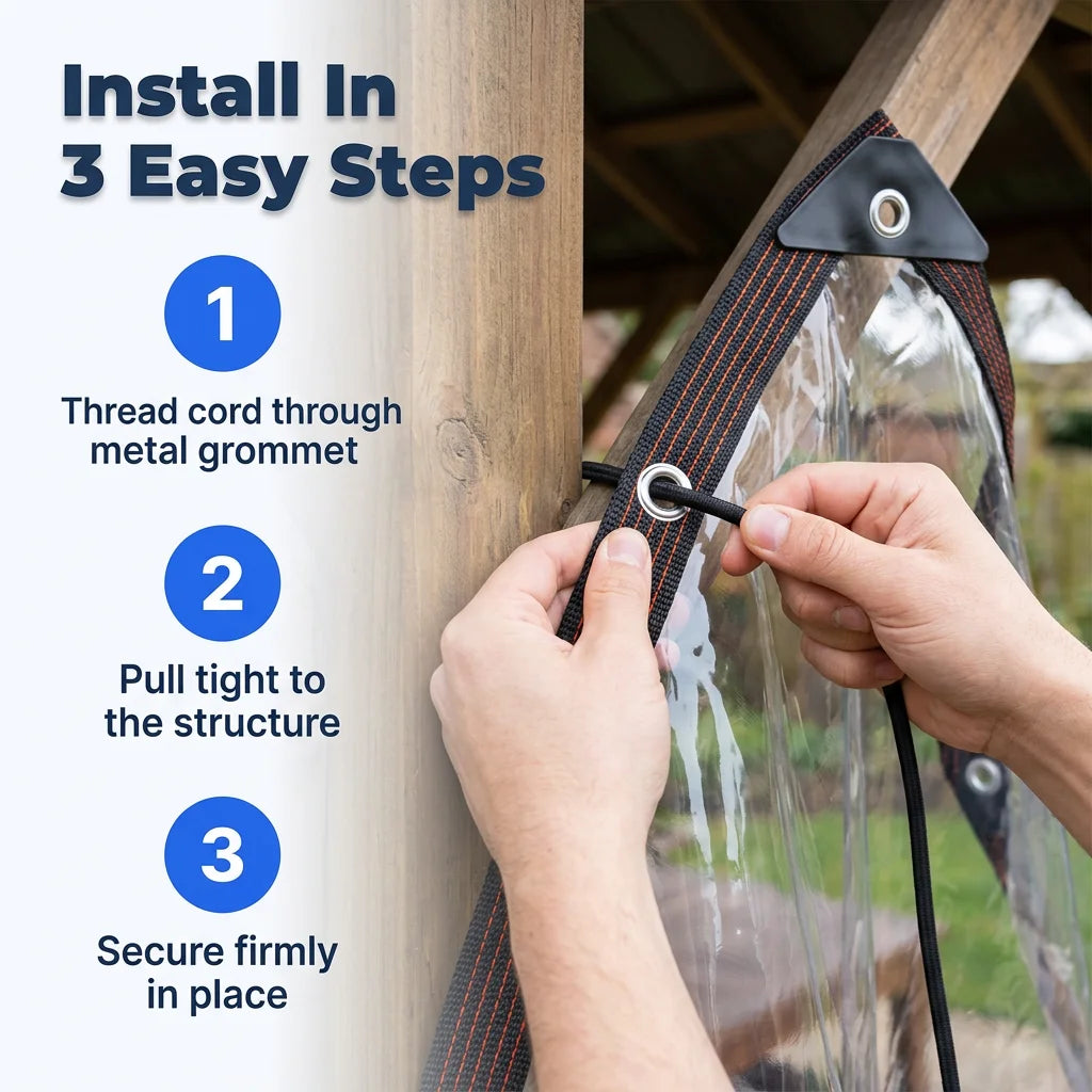 RainBlock™ - Transparent Weather Protection for Gardens and Patios