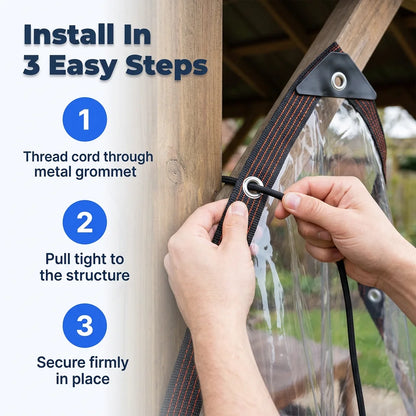 RainBlock™ - Transparent Weather Protection for Gardens and Patios