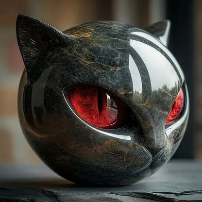 MysticCat™ - Sophisticated marble effect sculpture