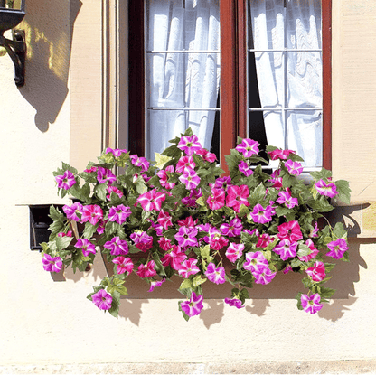 Lifelike Artificial Petunias - Weatherproof Floral Display