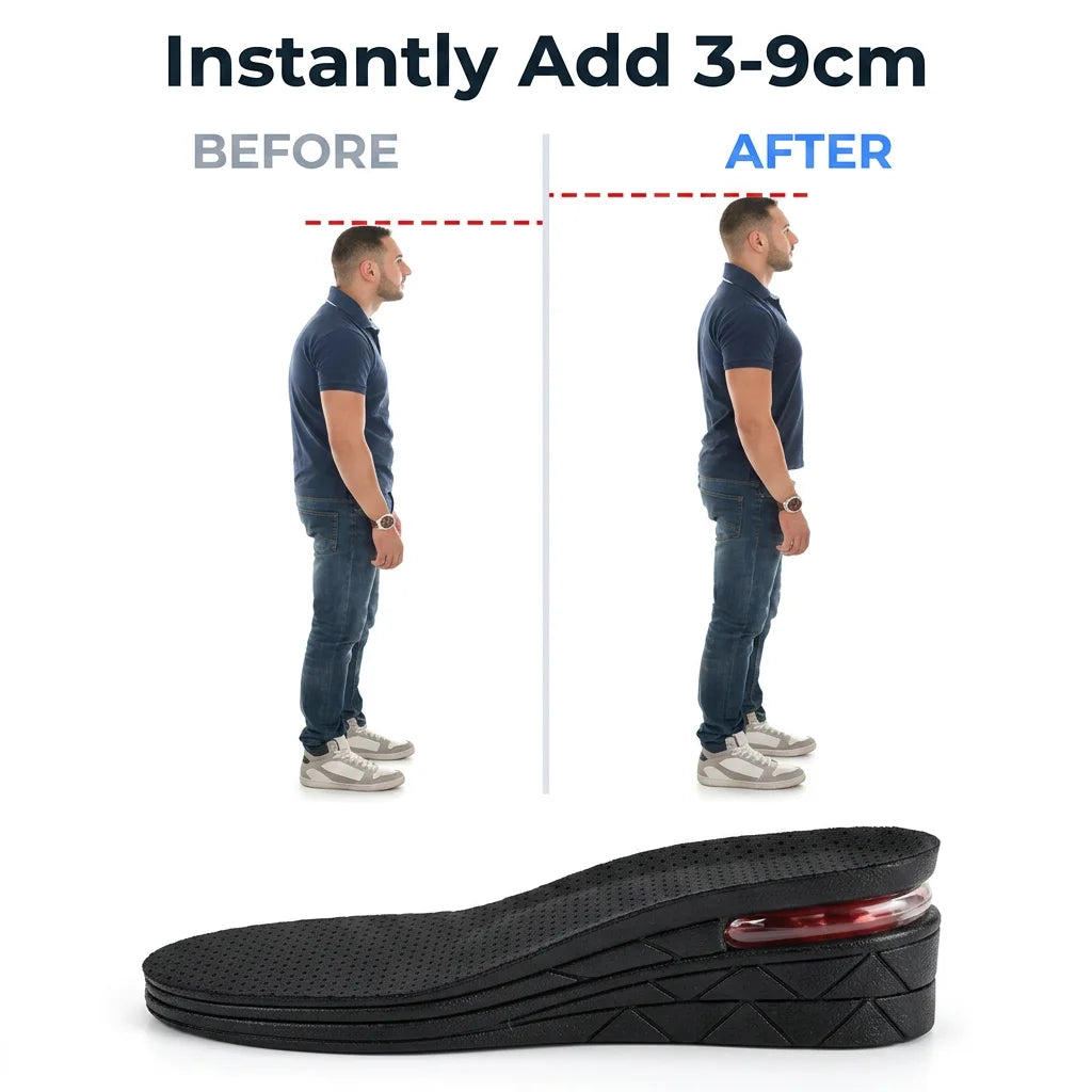 MaxLift™ - Adjustable height insoles for an instant boost