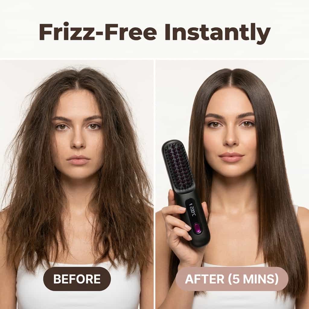 FrizzGuard™ - جهاز تصفيف لاسلكي ضد التجعد