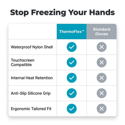 ThermoFlex™ - Thermal Waterproof Touchscreen Gloves