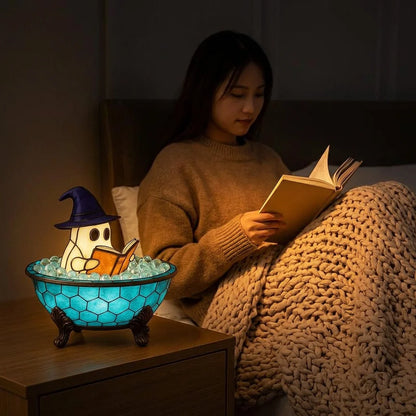 BubbleGlow™ - Spooky cute ghost nightlight for bedside ambiance