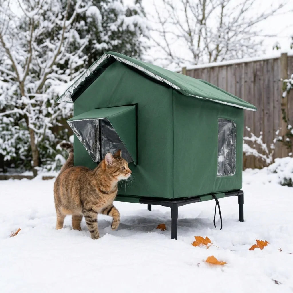 SafeCabin™ - Weatherproof outdoor shelter for cats