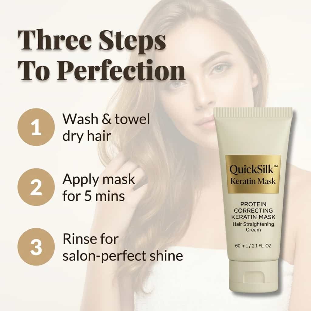QuickSilk™ - Keratin Hair Mask for Instant Shine