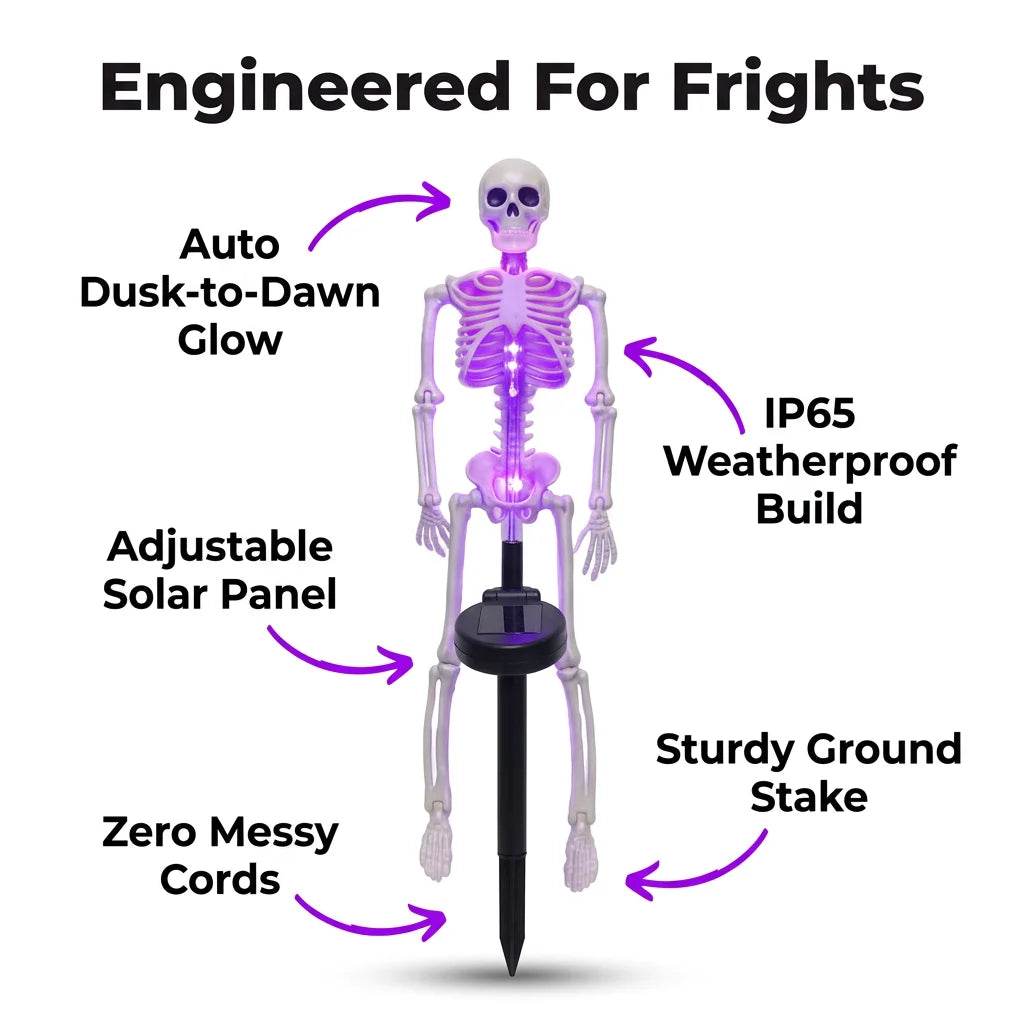 NightBone™ - Solar Powered Halloween Skeleton Stake Light