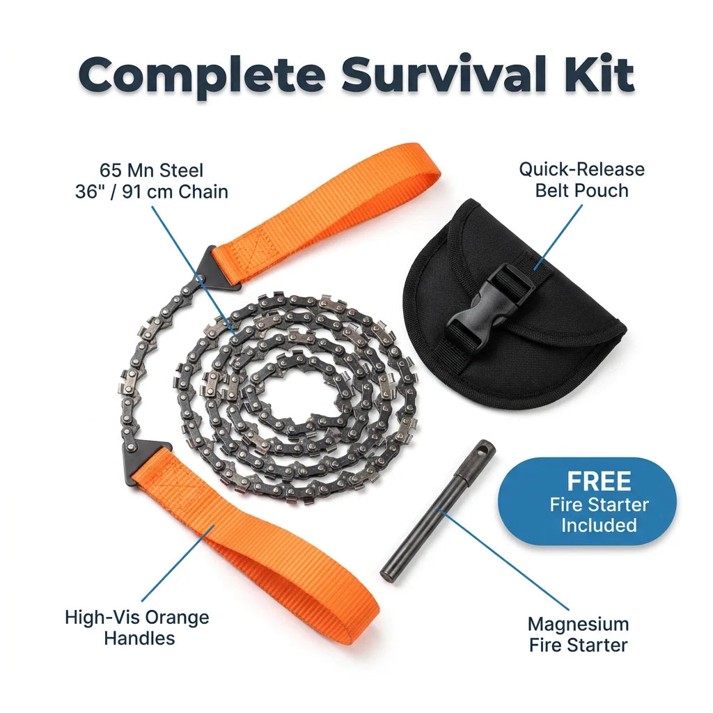 SawBlaze™ - Ultra-Portable Steel Saw for Camping and Survival