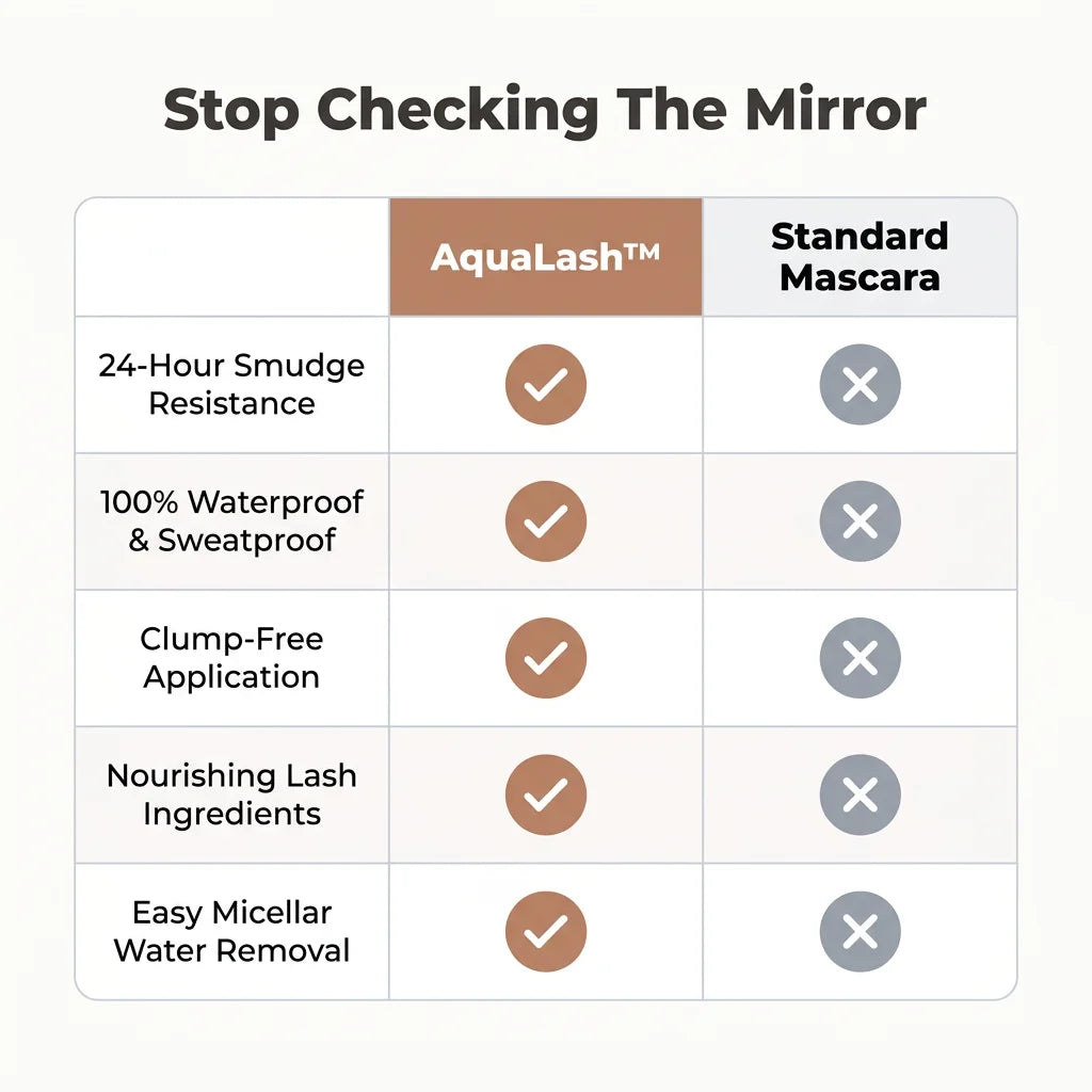 AquaLash™ - Smudge-proof waterproof mascara for all-day wear