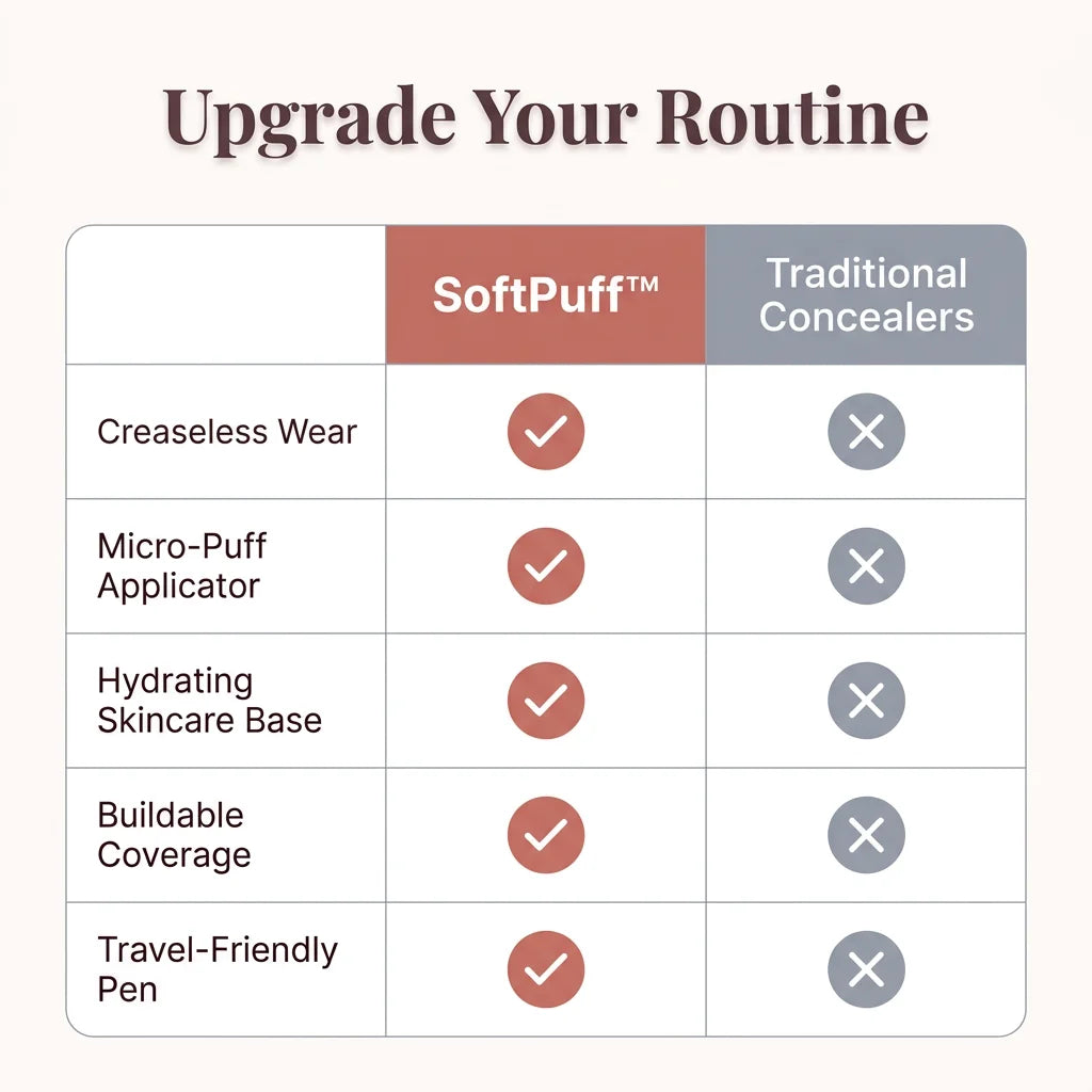 SoftPuff™ - Smoothing 2 in 1 Eye Concealer and Foundation