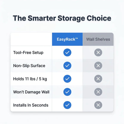 EasyRack™ - Adjustable TV and monitor shelf for extra storage