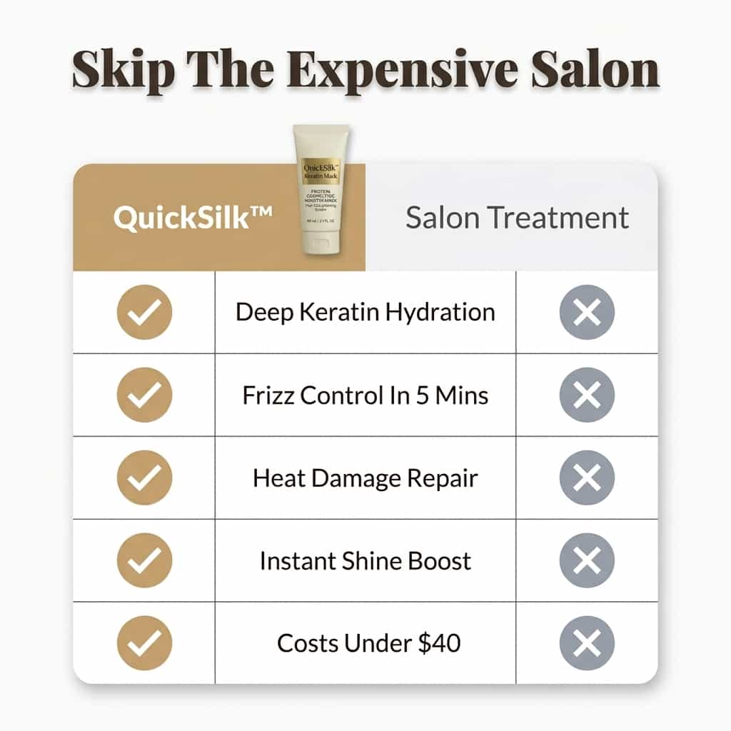 QuickSilk™ - Keratin Hair Mask for Instant Shine