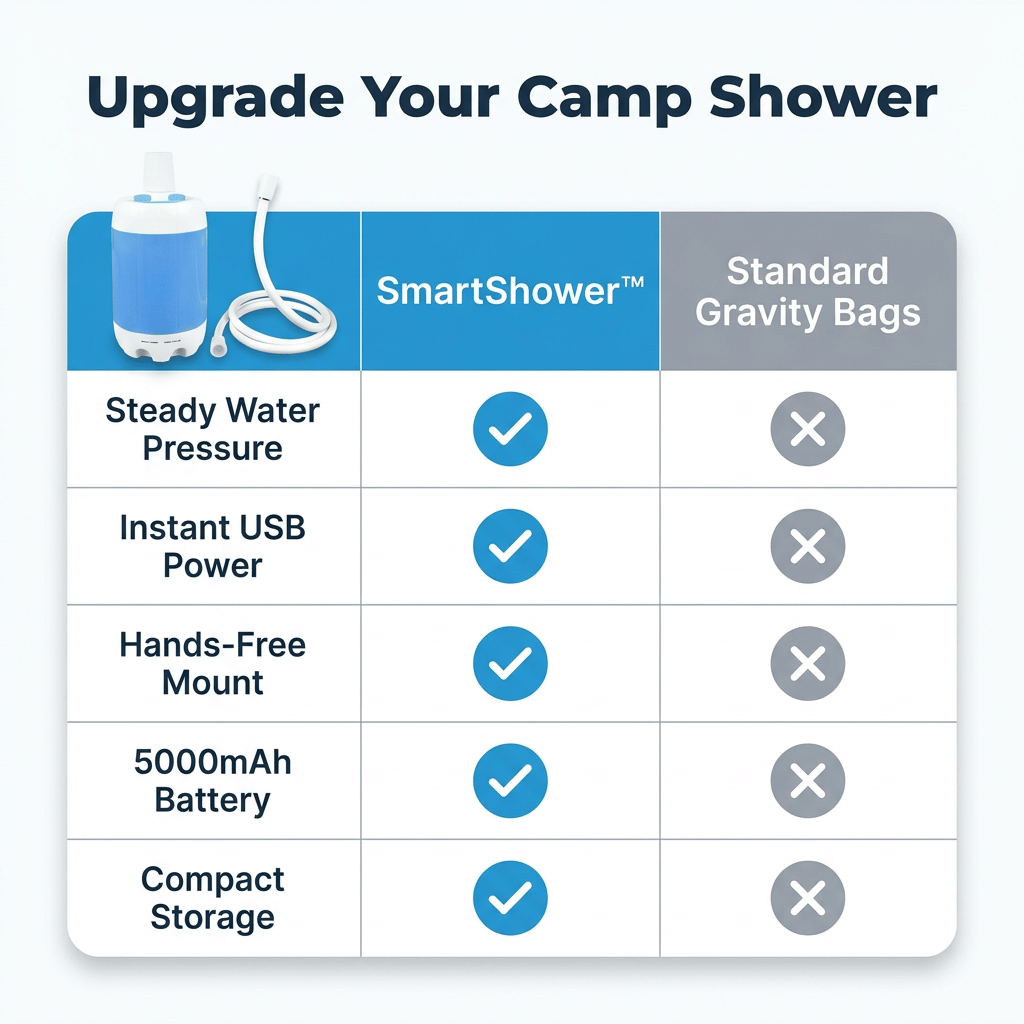 SmartShower™ - Przenośny prysznic na zewnątrz