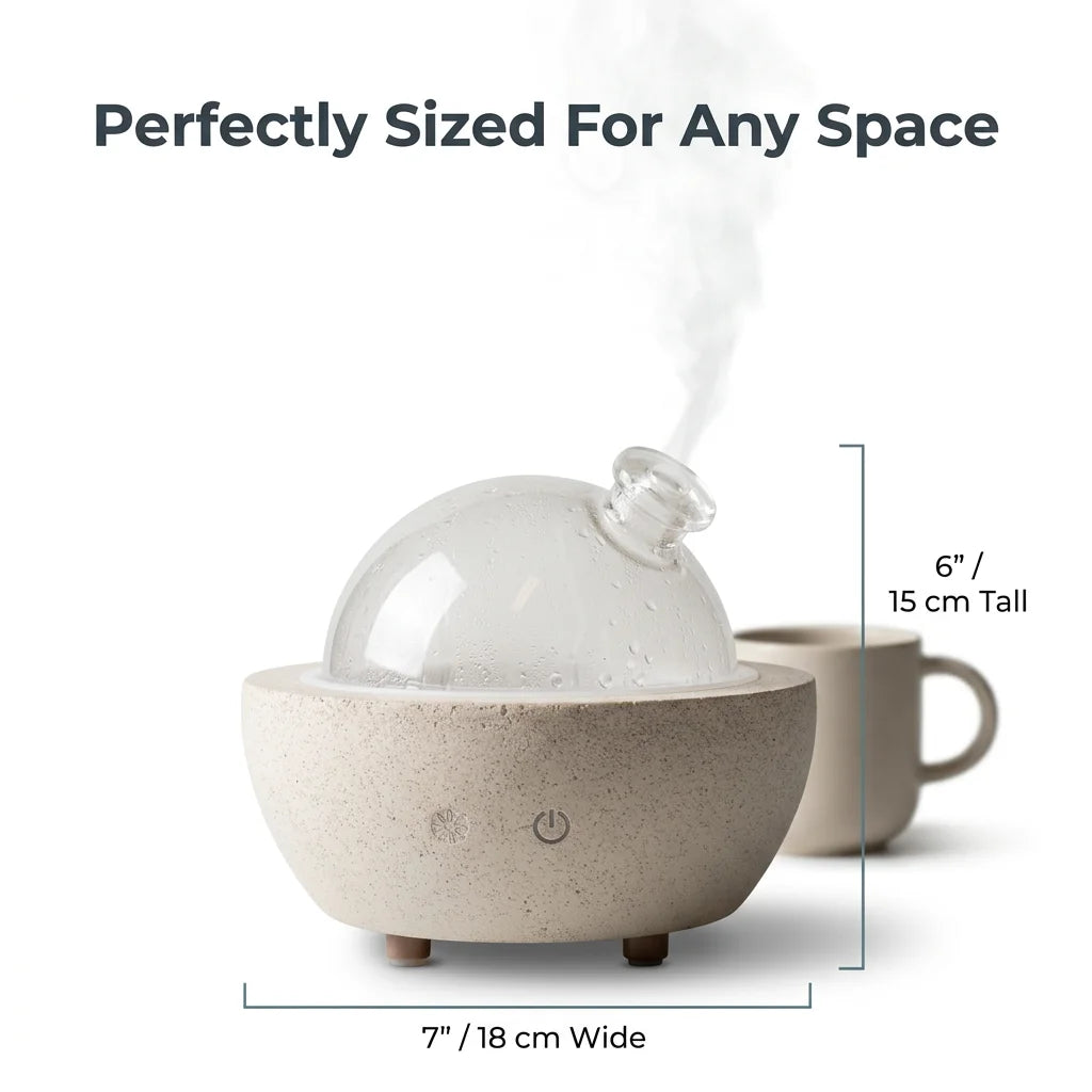 PureAroma™ - Elegant glass dome aromatherapy diffuser