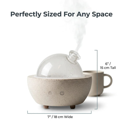 PureAroma™ - Elegant glass dome aromatherapy diffuser