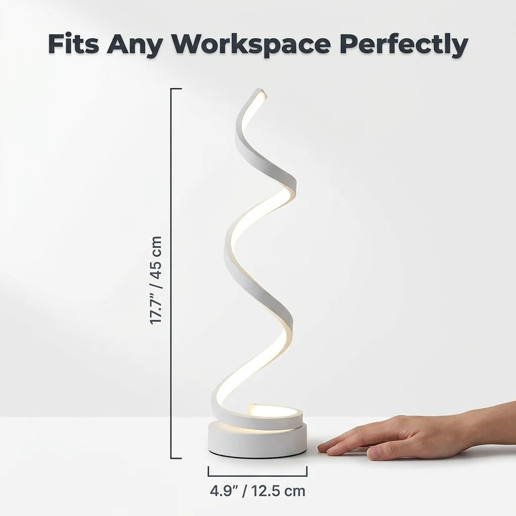 SpiralGlow™ - Sochařská LED lampa s nastavitelným jasem
