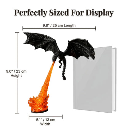 DragonGlow™ - Fire-Breathing Fantasy Bookshelf Lamp