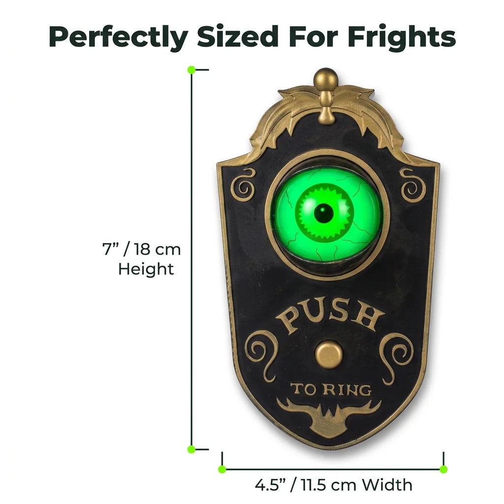 GhostEye™ - Interactive horror doorbell with moving eye and sound effects