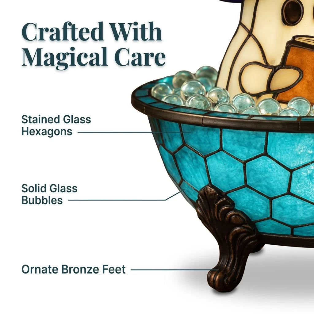 BubbleGlow™ - Spooky cute ghost nightlight for bedside ambiance