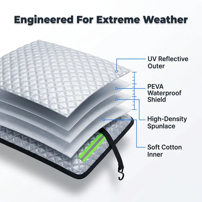 WeatherGuard™ - Waterproof and UV-resistant outdoor car cover