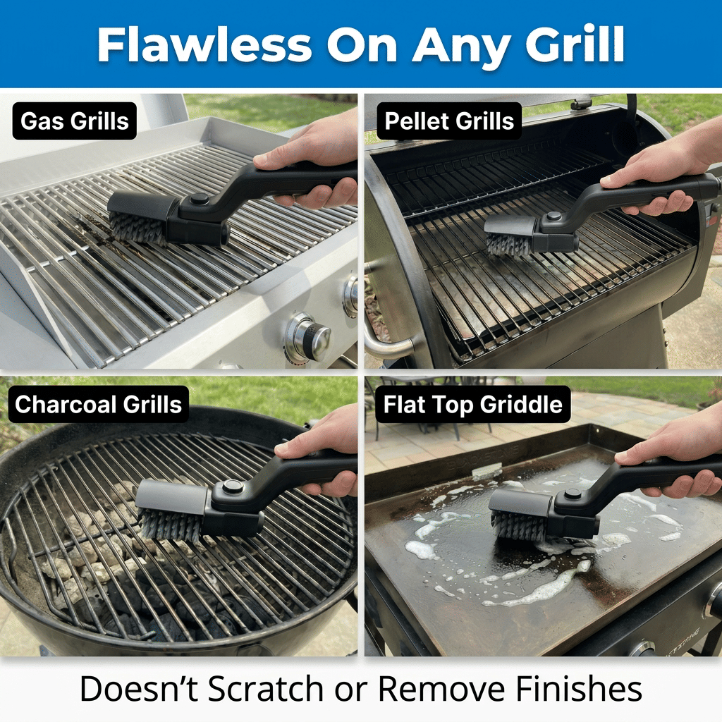 GrillMaster Pro™ - Łatwe czyszczenie grilla w kilka sekund