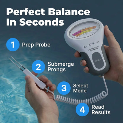 AquaTest™ - Digital pH and Chlorine Water Quality Tester