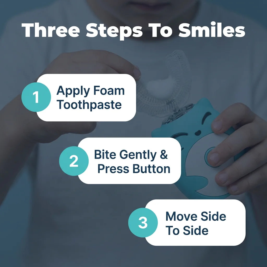 PureSmile™ - Playful Sonic Cleaning for Ages 3 and Up