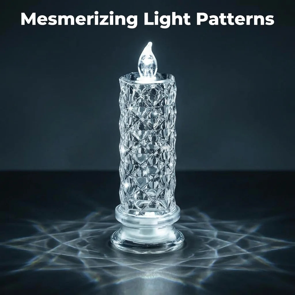 CrystalShine™ - Safe and Mess-Free Battery Operated Glitter Candle Lights