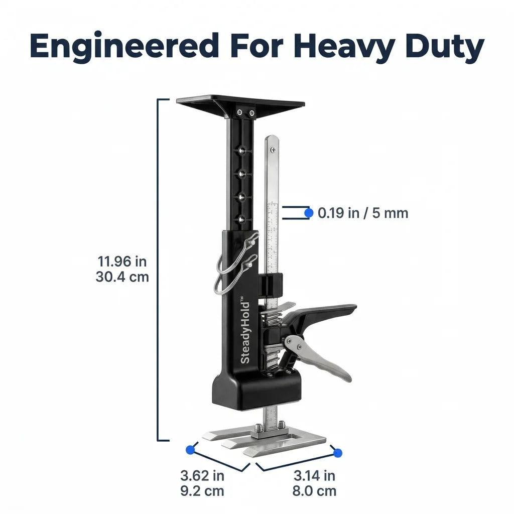 SteadyHold™ - Precision Height Adjustable Support for Solo Cabinet Assembly