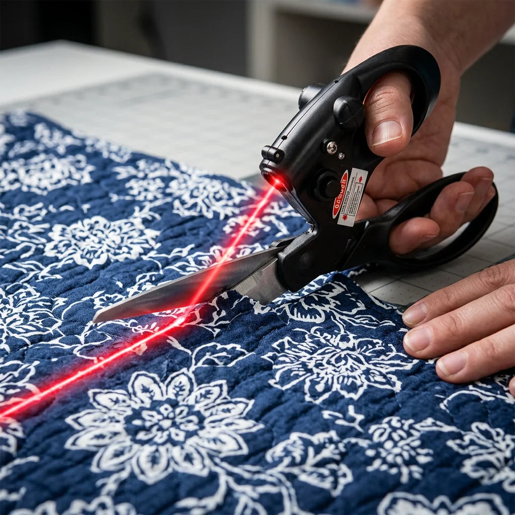 LaserGuide™ - Precision laser-guided metal scissors for perfect cuts