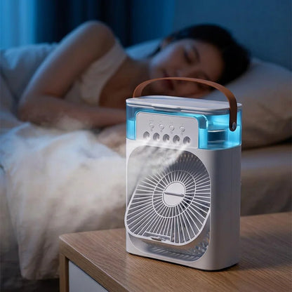 AquaBreeze™ - Compact desk air cooler with LED night light