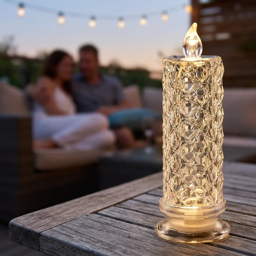 CrystalShine™ - Safe and Mess-Free Battery Operated Glitter Candle Lights