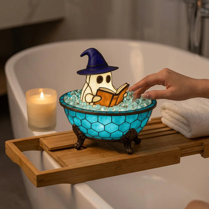 BubbleGlow™ - Spooky cute ghost nightlight for bedside ambiance
