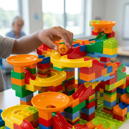FunBlock™ - Customizable 84-504PCS Marble Race Run Maze Toy