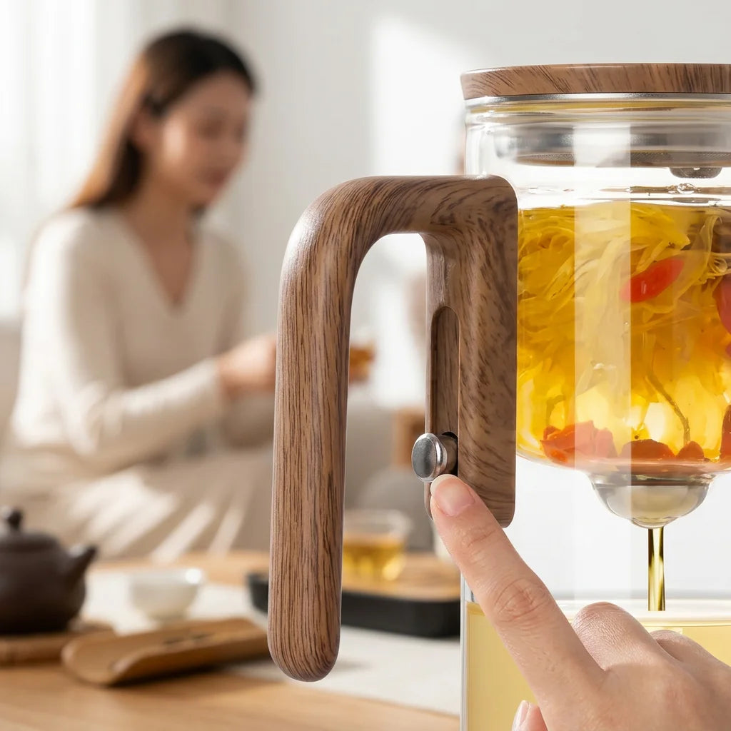 ClearBrew™ - Heat-Resistant Borosilicate Glass Teapot for Loose Leaf Tea