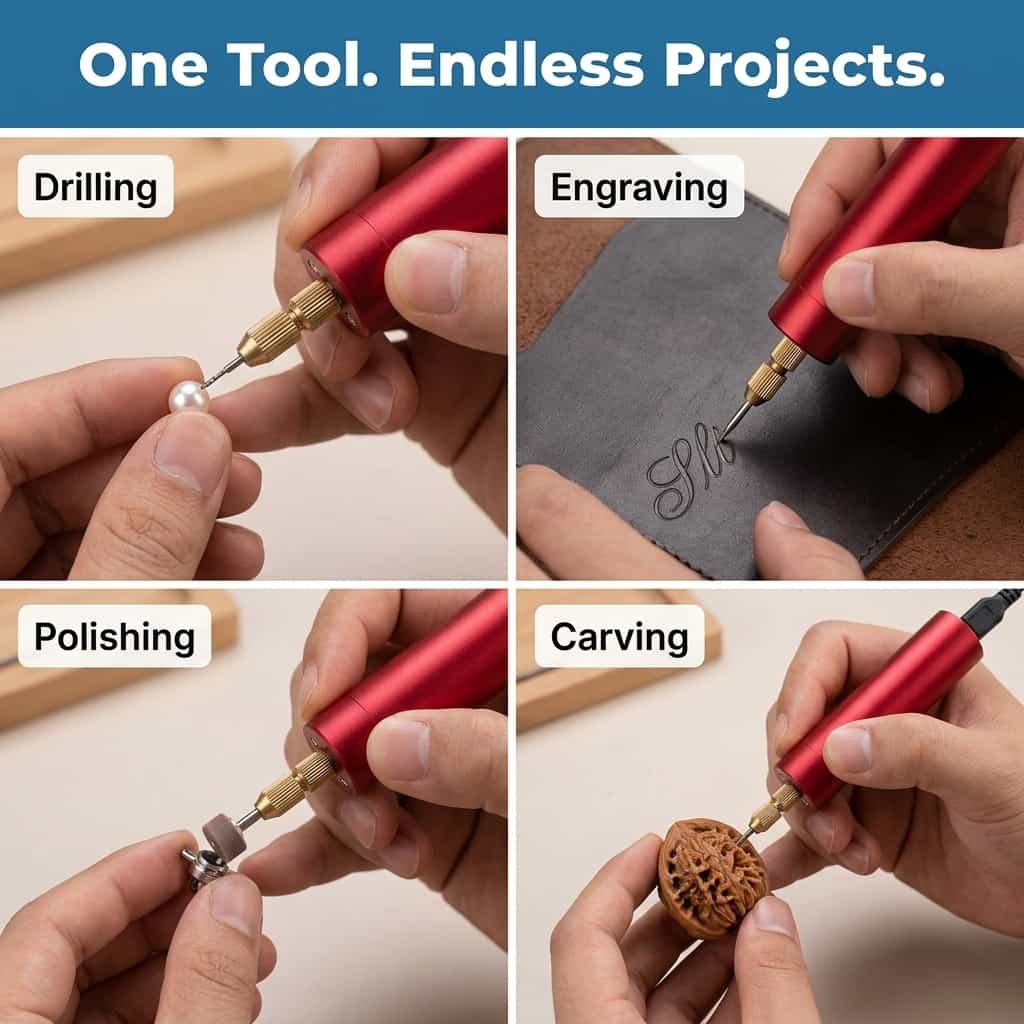 MiniDrill™ - Utensile di Precisione Senza Fili per il Fai-da-Te