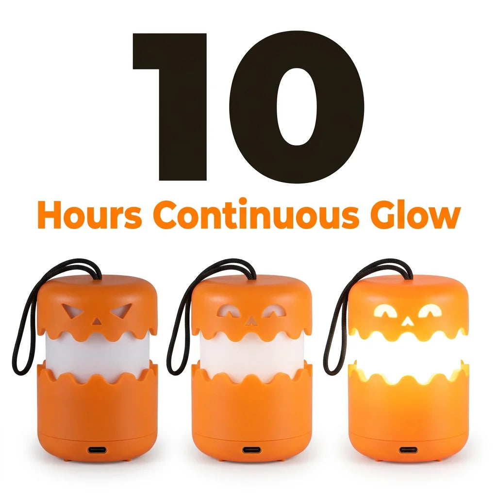 FlexLantern™ - Collapsible spooky jack-o-lantern for easy seasonal storage