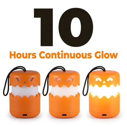 FlexLantern™ - Collapsible spooky jack-o-lantern for easy seasonal storage